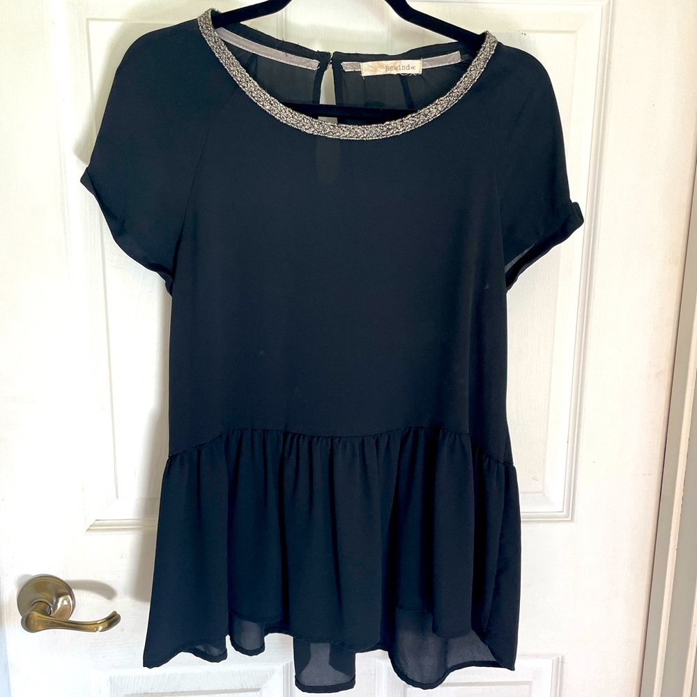 Beautiful black blouse.